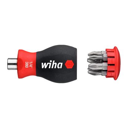 Wiha Stubby magnetisk skruetrækker med bitsmagasin - 6 bits