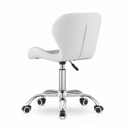 Avola kontorstol, ergonomisk, ECO-læder, grå/hvid