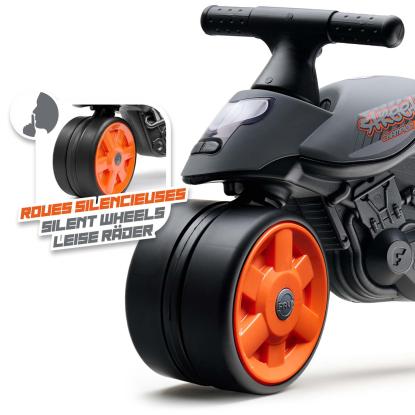 FALK Street Champion motorcykel med EVA-hjul, sort