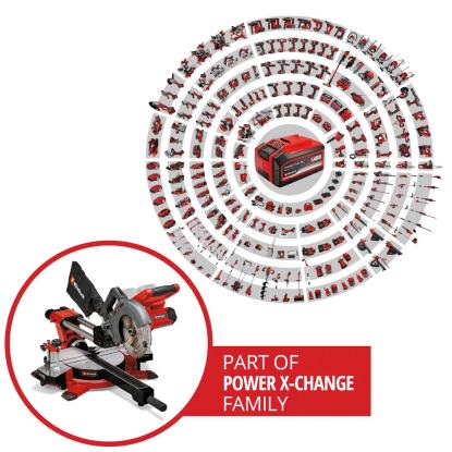 Einhell TE-SM 36/210 Li-Solo akku kap-/geringssav med udtræk, uden batteri og lader