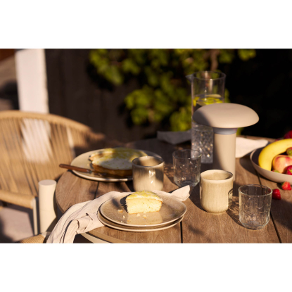 Viola frokosttallerken, stentøj, beige - 4 stk.
