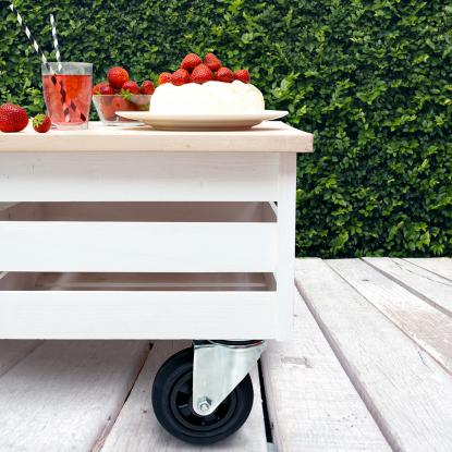 Habo 5816 containerhjul med plade, Ø160 mm