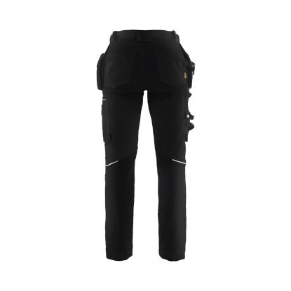 Blåkläder 7130 dame håndværker buks med stretch, sort/sort