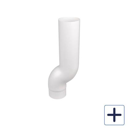 Plastmo nedførsel, PVC, hvid