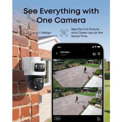 eufy S4 Max PoE NVR overvågningssystem med 4 bullet sikkerhedskameraer, 16MP
