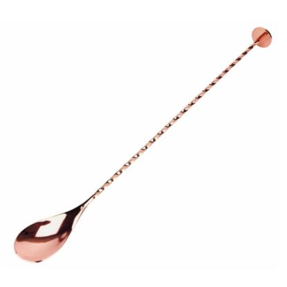 Steel-Function barske med twisted håndtag, rustfrist stål, kobber look, 30 cm