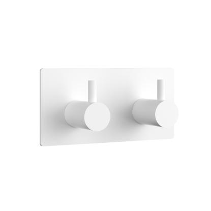 House Rio knage med 2 kroge, mat hvid, 90 x 45 x 32 mm