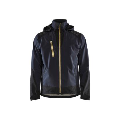 Blåkläder 4749 softshell jakke, mørk marineblå/gul