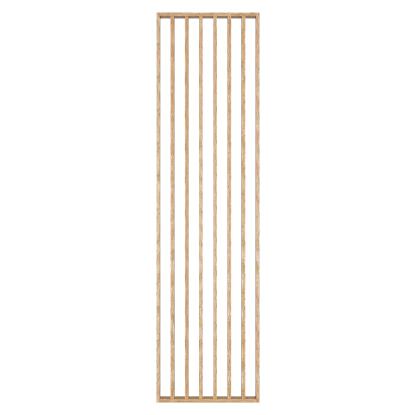 FibroTech  Room Divider rumdeler med top- & bundprofil og 8 lameller, 65 x 580 x 2750 mm, light oak