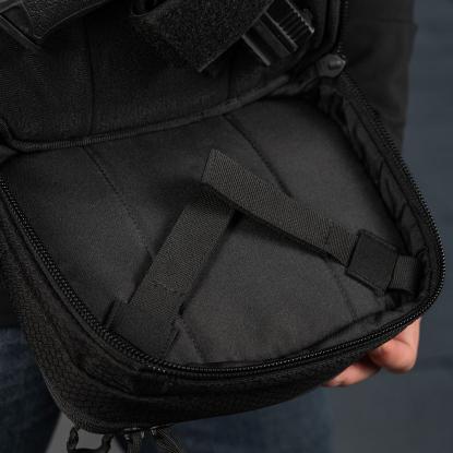 M-TAC Elite Hex EDC skuldertaske, sort
