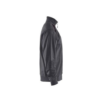 Blåkläder 3353 sweatshirt half zip, mellemgrå/sort