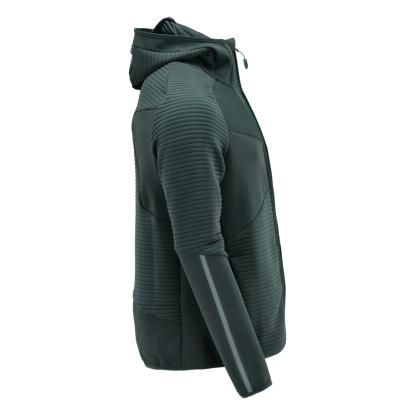 MASCOT CUSTOMIZED fleece hættetrøje med lynlås, skovgrøn