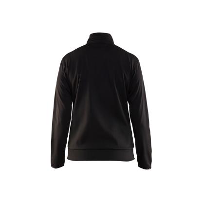 Blåkläder 3394 dame sweatshirt full zip, sort/rød