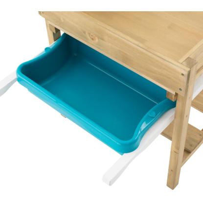 TP Toys sand- og vandbord med tavle, træ, 63 x 65 x 81 cm