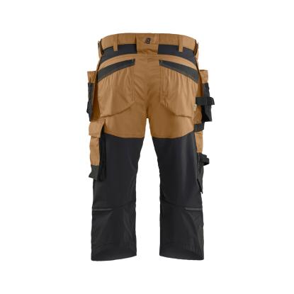 Blåkläder 1754 håndværker knickers med stretch, nougat/sort