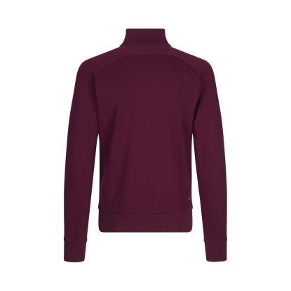 ID 0628 sweat cardigan med lynlås, bordeaux