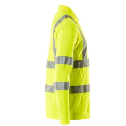 MASCOT SAFE CLASSIC poloshirt, langærmet, hi-vis gul