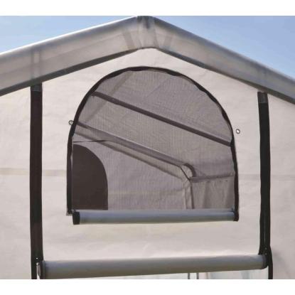 ShelterLogic drivhus, hvid - 18,3 m²