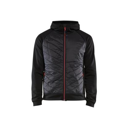 Blåkläder 3463 hybrid sweatshirt, sort/rød