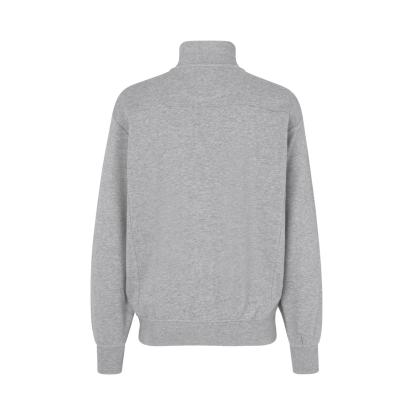ID 0603 sweatshirt med lynlås, grå melange