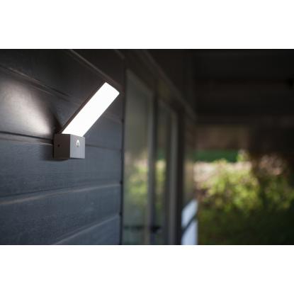 LUTEC PANO udendørs LED væglampe,  IP54, mørk grå