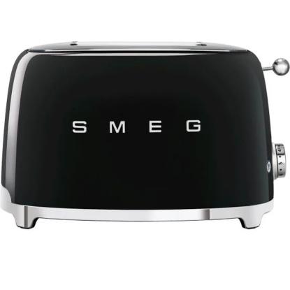 Smeg TSF01BLEU brødrister til 2 skiver brød, 950W, sort