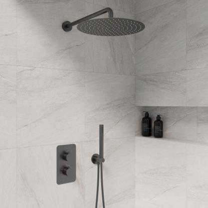 Best Design Moya indbygningsbrusesæt, gunmetal