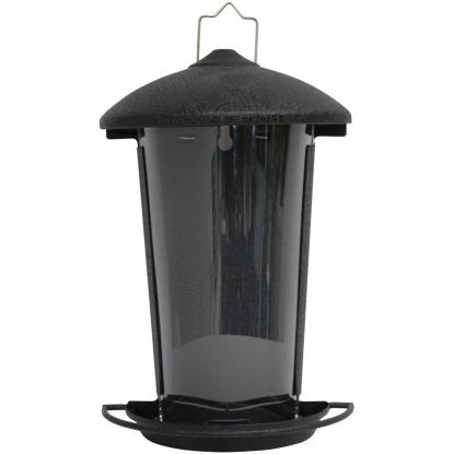 Care Bird foderautomat til væg til frø, sort, 16 x 25 x 8 cm