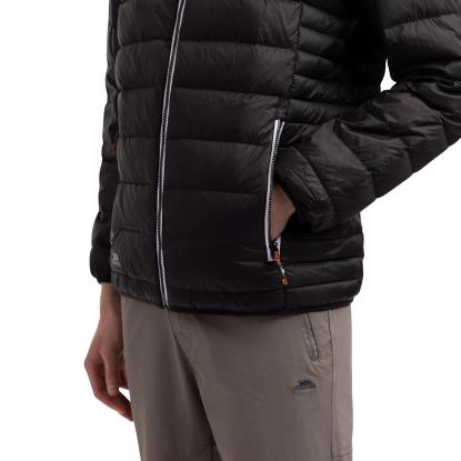Trespass WHITMAN II packaway dunjakke med pose, herre, sort/rust