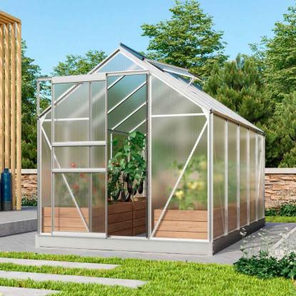 Vitavia Venus 6200 drivhus, alu, 6,2 m², 4 mm poly, inkl. sokkel