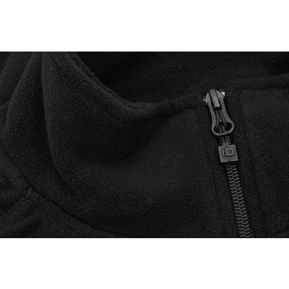 ID 0803 cardigan, mikrofleece, sort