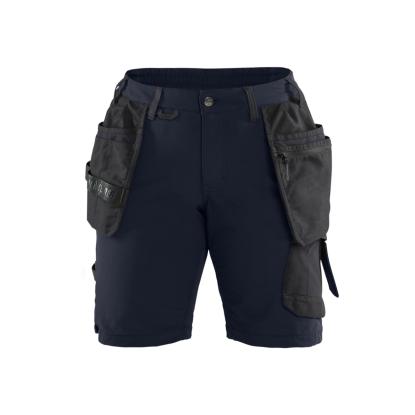Blåkläder 7183 dame håndværker shorts 4-vejs stretch, mørk marineblå/sort