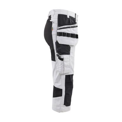 Blåkläder 7109 dame knickers med stretch, hvid/sort
