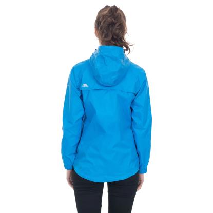 Trespass QIKPAC packaway regnjakke med pose, unisex, blå
