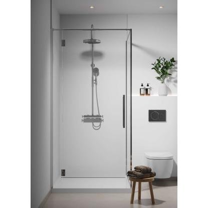 Fibo Basic vådrumspanel uden fugefræsning, 10 x 600 x 2400 mm, white silk
