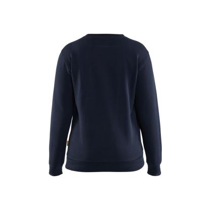 Blåkläder 3408 dame sweatshirt, mørk marineblå/hi-vis gul