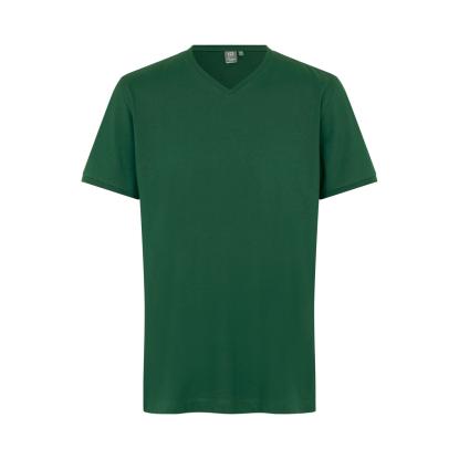 ID PRO Wear CARE 0372 T-shirt med v-hals, flaskegrøn