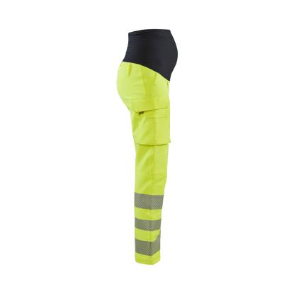 Blåkläder 7100 graviditets high vis buks 4-vejs stretch, hi-vis gul/sort