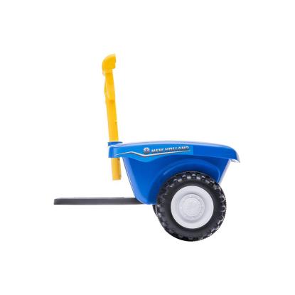 New Holland traktor med trailer gåbil, blå