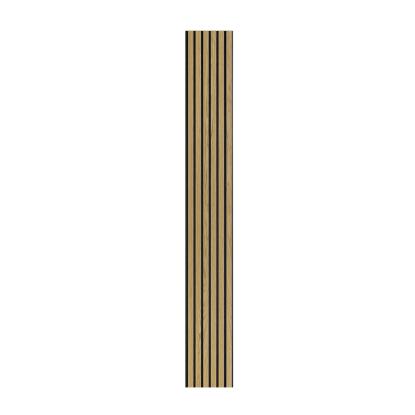 I-Wood Medio+ Original akustikpanel, klar olieret, sort filt og sort kerne, egefiner, 17 x 300 mm
