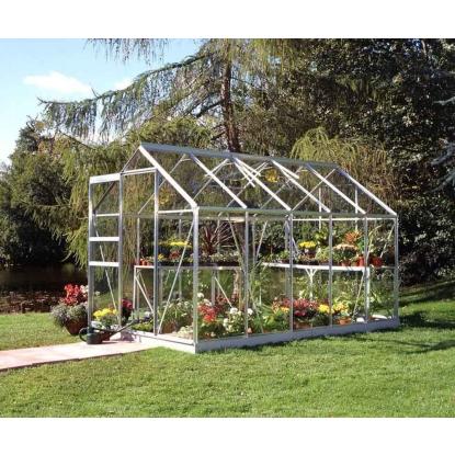 Halls Popular drivhus 6,2 m², alu, 3 mm glas