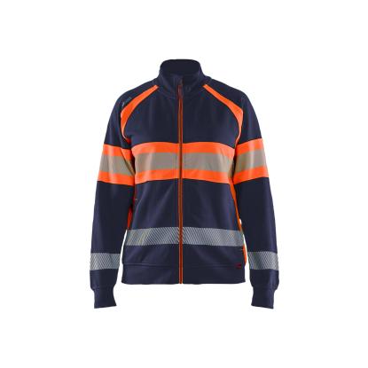 Blåkläder 3505 dame high vis sweatshirt, marineblå/hi-vis orange