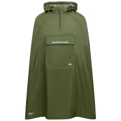 Trespass QIKPAC packaway regnponcho med pose, unisex, grøn