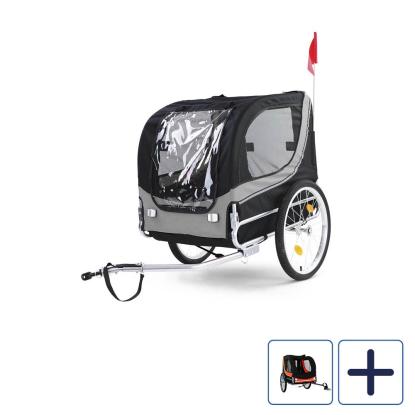 Cykeltrailer til hund, sammenklappelig, maks 40 kg