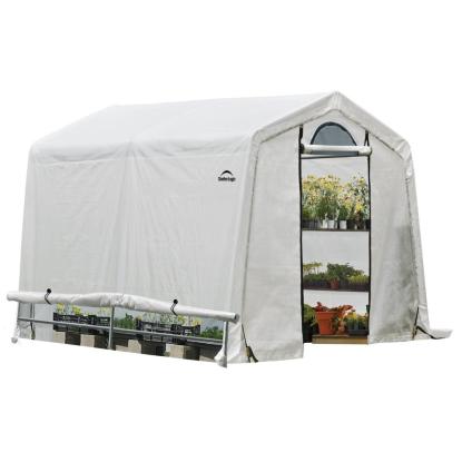 ShelterLogic drivhus, hvid - 5,76 m²