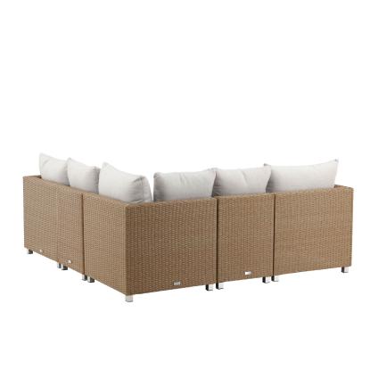 Venture Design Vamos hjørnesofasæt, brun/hvid