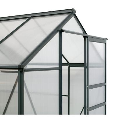 Westmann Flora 610 drivhus, aluminium/polycarbonat, antracitgrå - 5,99 m²