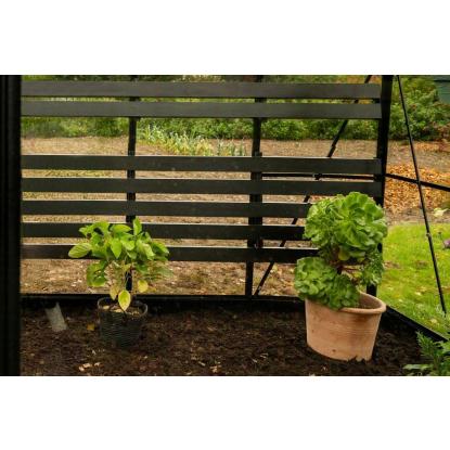 Halls integreret foldbart lamelbord til Icon Gardenhouse 8, 13,0 m²