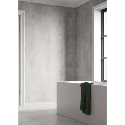 Fibo Cement vådrumspanel med 60 x 30 cm fliselook, 10 x 600 x 2400 mm, lentini grey stone