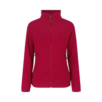 ID 0807 Zip-n-Mix mikrofleece cardigan, dame, rød